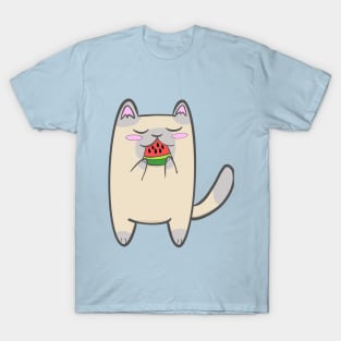 Watermelon Snack Kitty T-Shirt